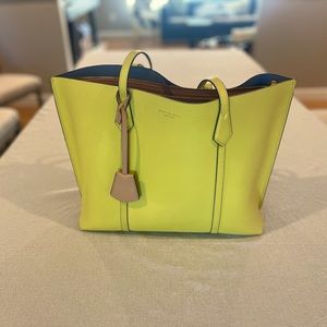 Tory Burch canary yellow tote.